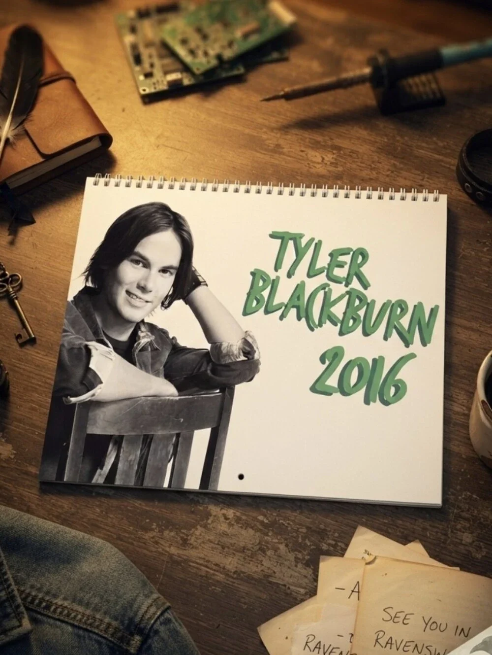 Tyler Blackburn 2016 Calendar Caleb Rivers Pretty Little Liars  Ravenswood